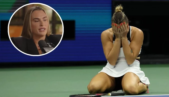 To było ostatnie pytanie. Sabalenka nagle zaczęła mówić o wojnie. Mocne słowa