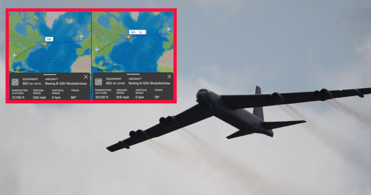 Amerykańskie bombowce strategiczne B-52 wylądowały w Europie