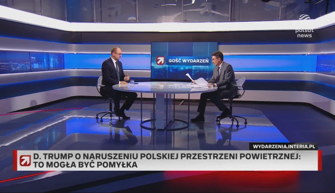 "Gość Wydarzeń". Przydacz zareagował na słowa Trumpa