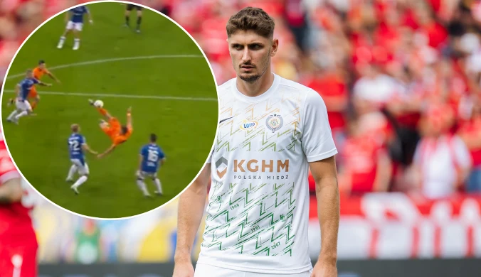 Przewrotką w okienko. Gol Zagłębia kandydatem do bramki sezonu [WIDEO]