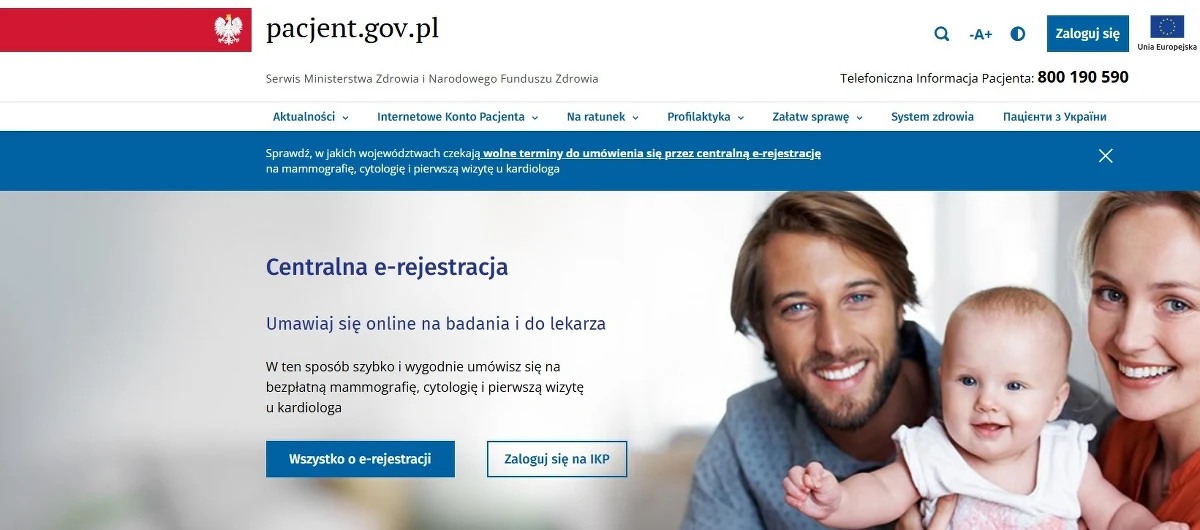 W poniedziałkowy poranek doszło do ogólnopolskiej awarii platformy pacjent.gov.pl, w związku z czym nie można było zapisać się na szczepienia nowym preparatem przeciwko koronawirusowi. Usterka po kilku godzinach została usunięta.