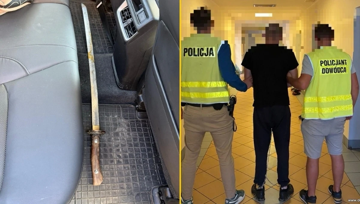 Dramatyczne sceny rozegrały się na terenie dolnośląskiego Pieńska. Podczas próby zatrzymania podejrzanego o podpalenie, 43-letni mężczyzna zaatakował policjanta repliką miecza samurajskiego. Funkcjonariusz został raniony w rękę.