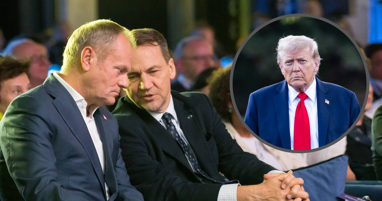 Słowa Tuska i Sikorskiego szkodzą w relacjach z Trumpem? Nowy sondaż