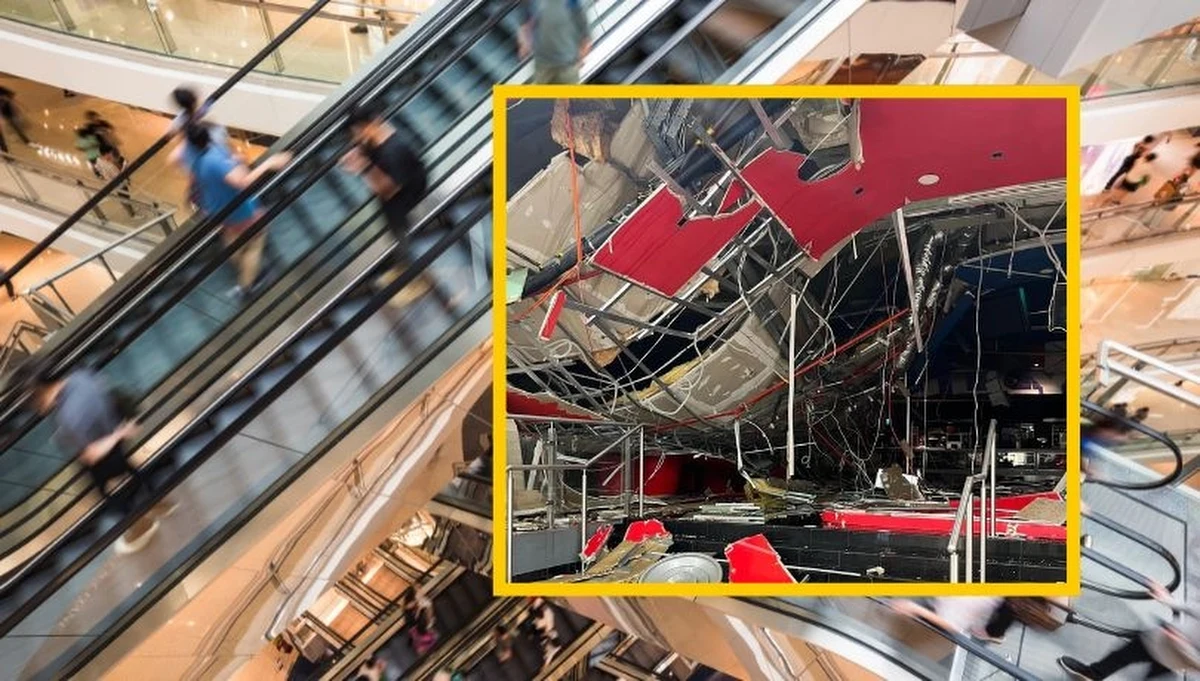 W toruńskim kinie, mieszczącym się w galerii handlowej Plaza, runął na ziemię podwieszany sufit. Do zdarzenia doszło tuż obok kas. Ewakuowano ok. 1400 osób. 