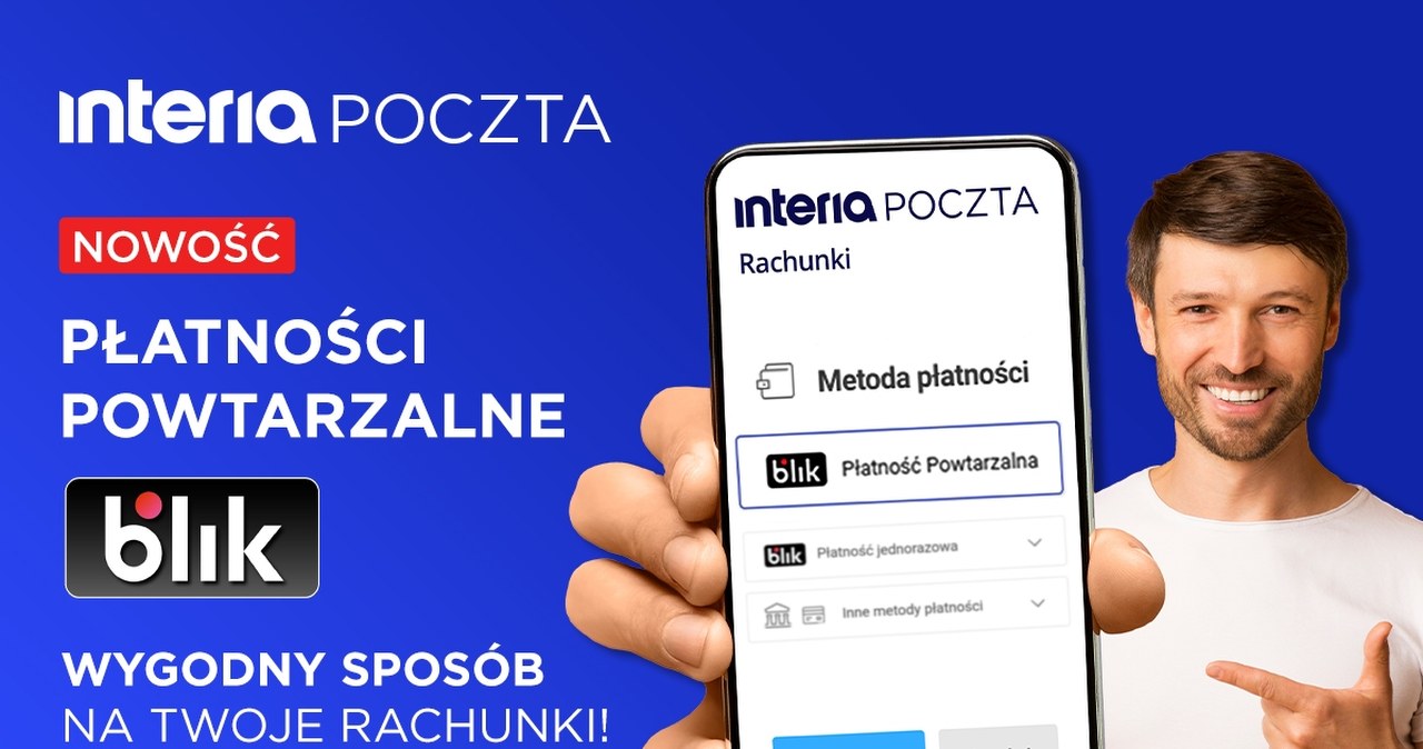 Interia pierwszym portalem w Polsce z Płatnościami Powtarzalnymi BLIK