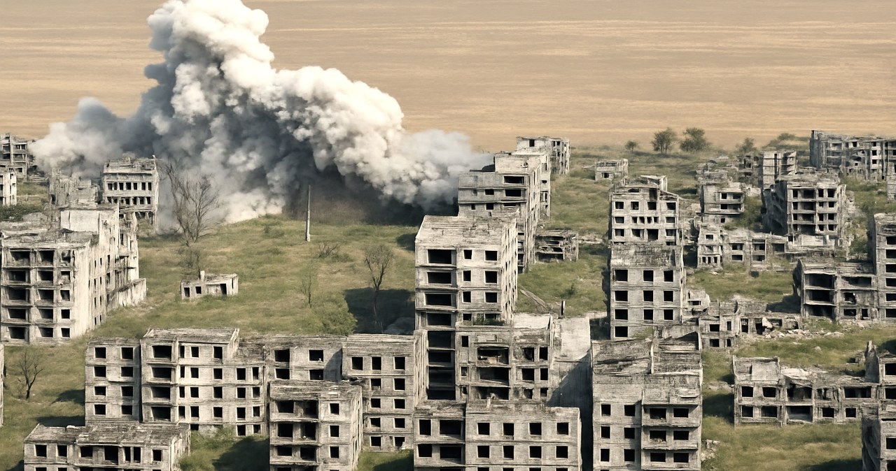 Ukraińcy równają z ziemią całe rosyjskie osiedla. Jest nagranie