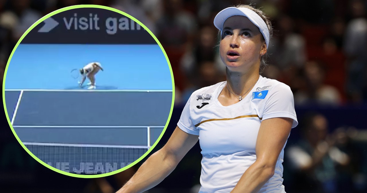 wiadomości,aktualności,Interia Nie wykorzystała meczboli i przegrała, nagle wyładowała emocje. Jelena Rybakina musi gonić