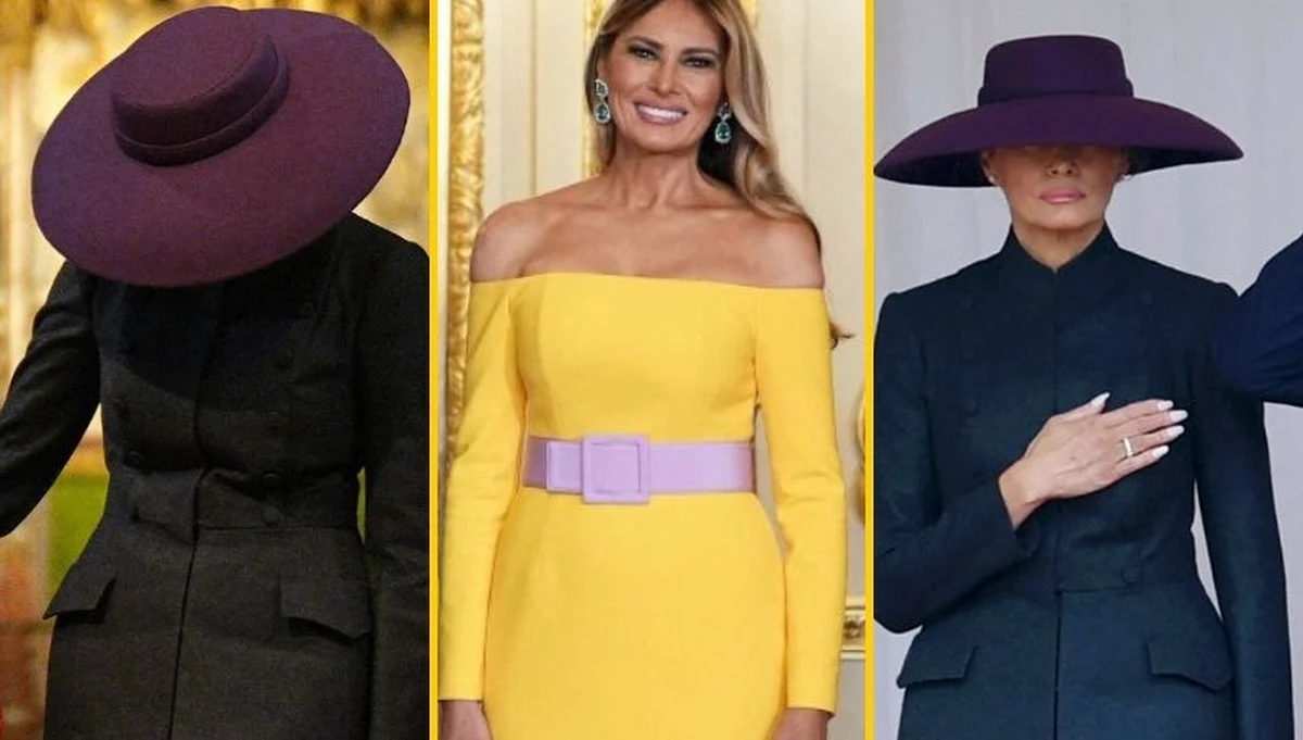 Wizyty państwowe to w równym stopniu kwestia ubioru, jak i tego, co mówią i robią uczestnicy. To przykład dyplomacji modowej. Nie brakuje jej także podczas trwającej wizyty prezydenta USA Donalda Trumpa z żoną Melanią w Wielkiej Brytanii. Od kapelusza pierwszej damy i efektownej żółtej sukni bankietowej, po złotą suknię i historyczną tiarę księżnej Walii - oto kilka najbardziej rzucających się w oczy stylizacji.