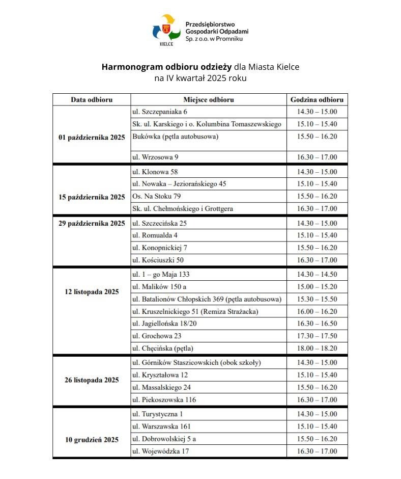 /Przedsiębiorstwo Gospodarki Odpadami Sp. z o.o. w Promniku /