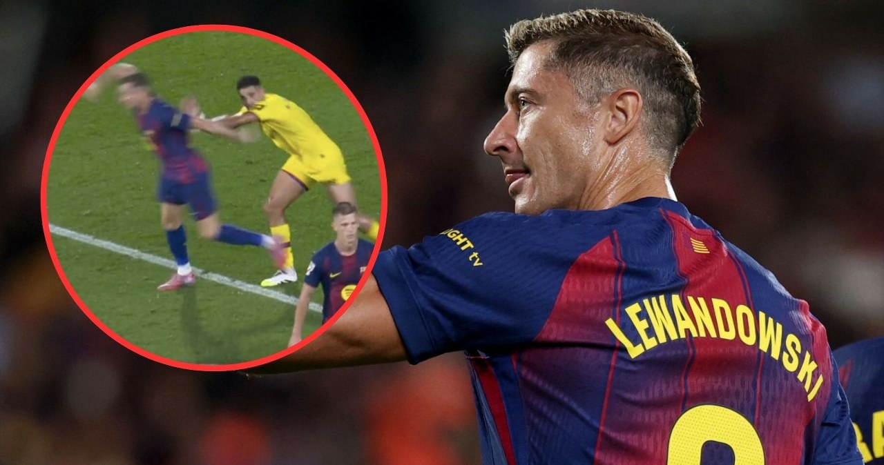 wiadomości,aktualności,Interia Lewandowski nie wytrzymał po tym, co mu zrobili. Skandal w meczu Barcelony