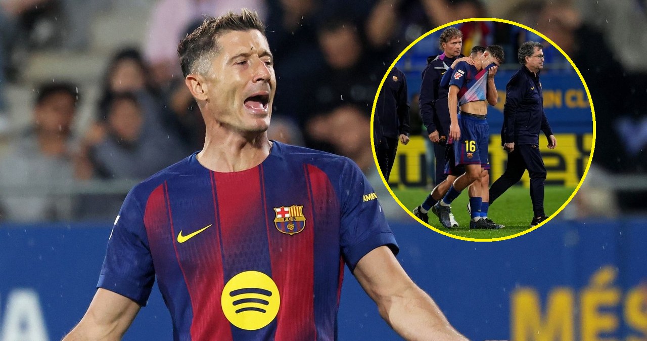 wiadomości,aktualności,Interia Dramat na oczach Lewandowskiego, pojawiły się łzy. Flick musiał zareagować