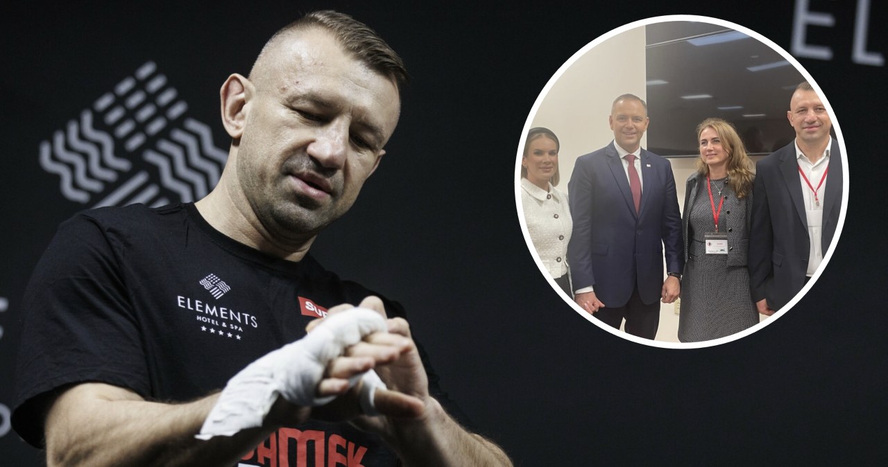 wiadomości,aktualności,Interia Adamek na spotkaniu z Karolem Nawrockim. Wszystkim się pochwalił