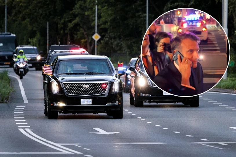 Macron utknął na ulicy, wykonał jeden telefon. Wszystko się nagrało