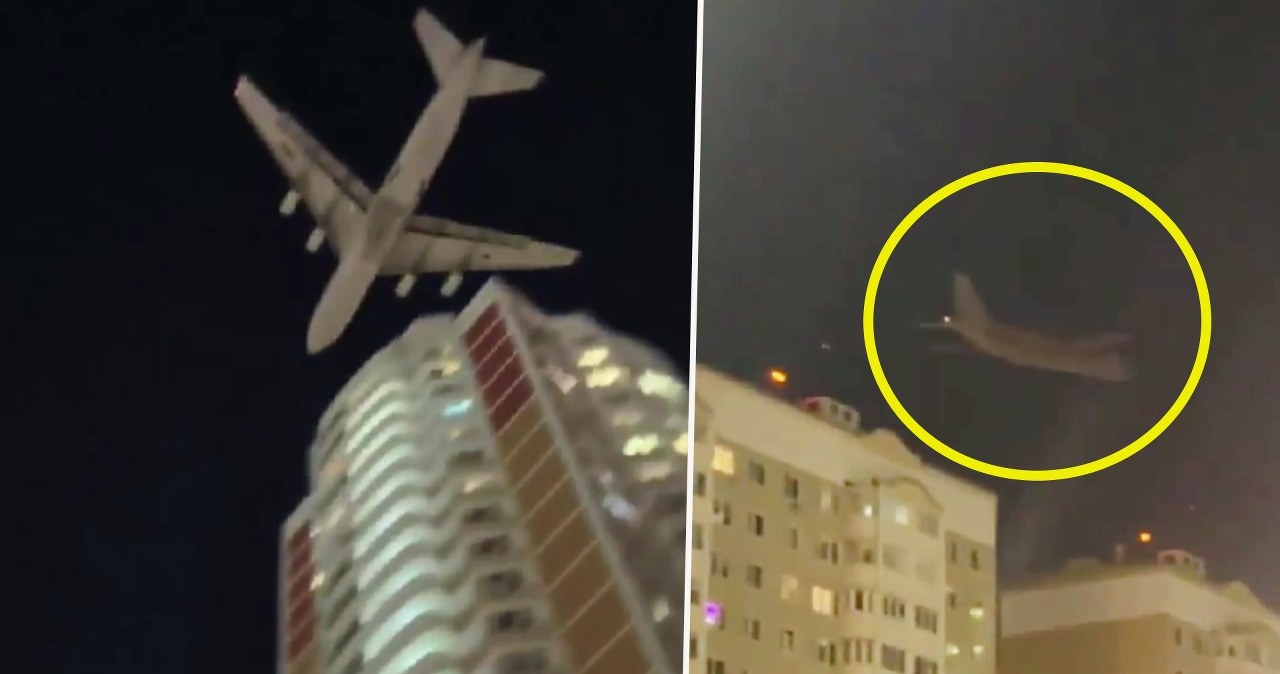 Panika w Moskwie, samolot tuż nad budynkami. Kreml znalazł wytłumaczenie