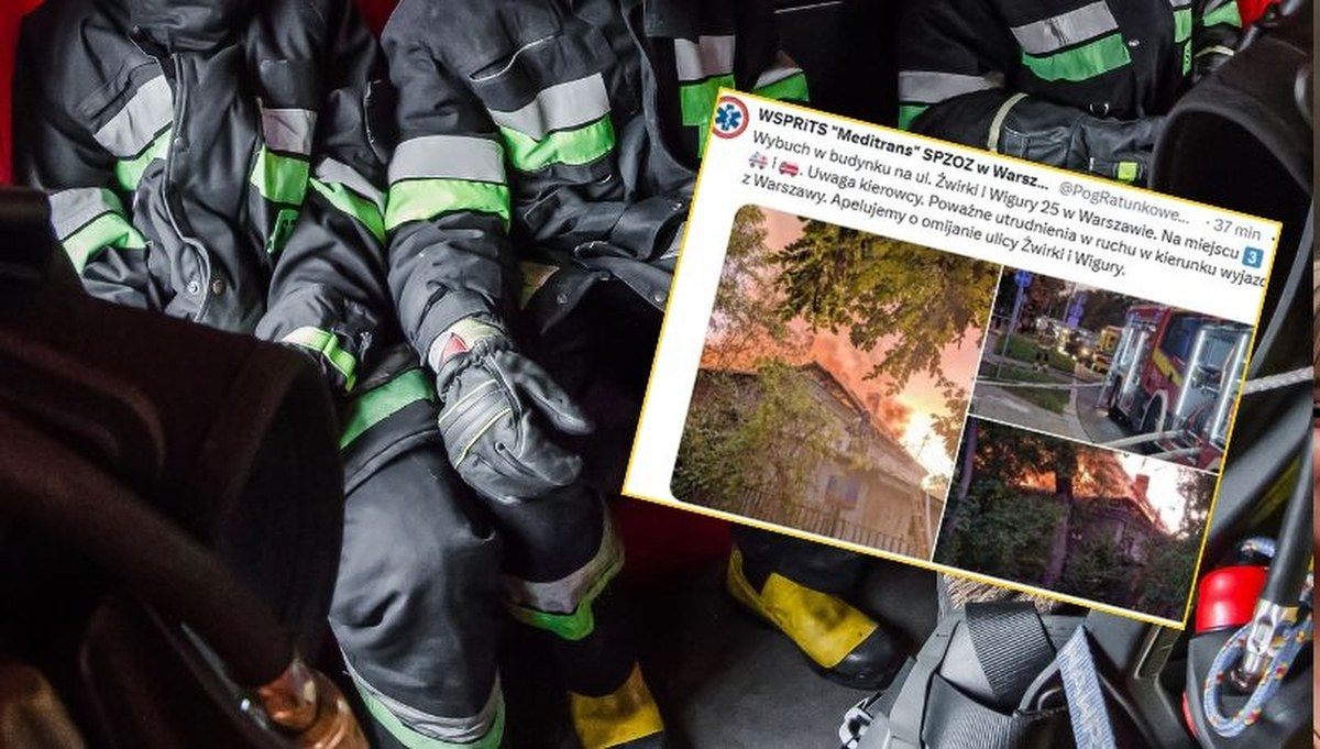 Pożar na warszawskiej Ochocie. Świadkowie informują o wybuchu