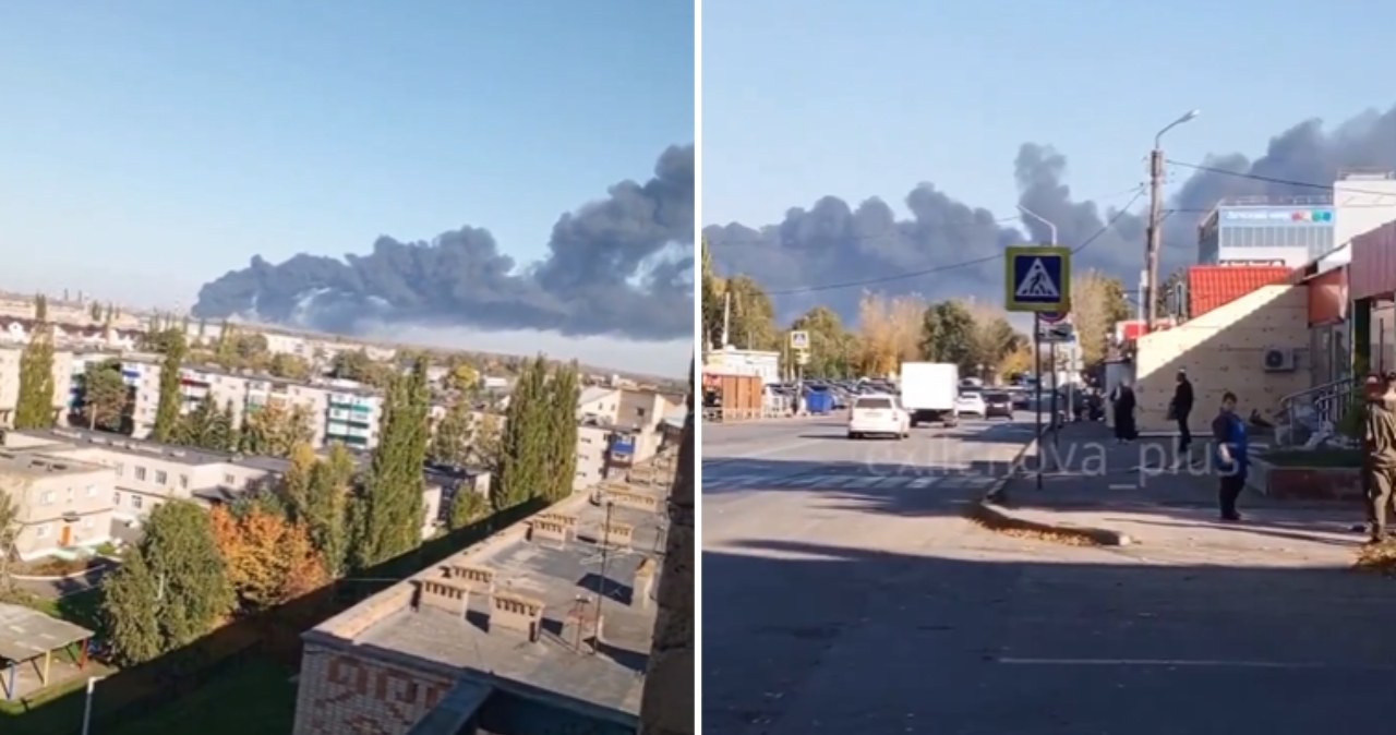 wiadomości,aktualności,Interia Ogień i kłęby dymu. Ukraina uderzyła w kluczowy dla Rosji kompleks. Gubernator zabrał głos