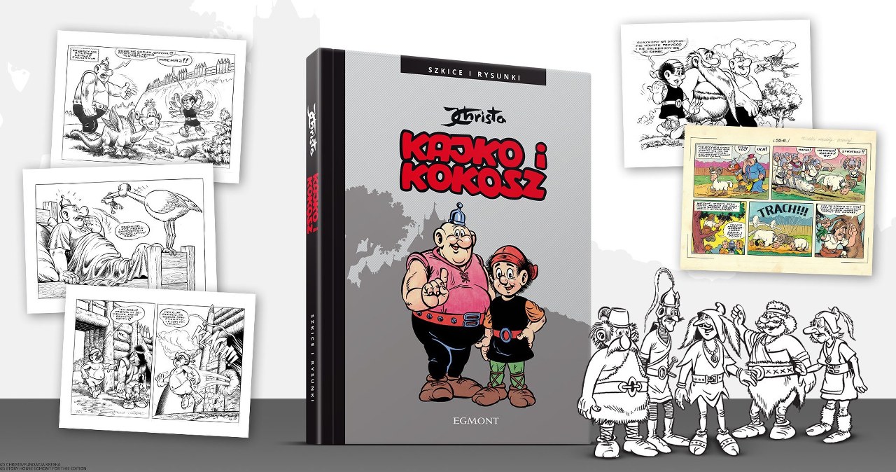 Kajko i Kokosz powracają! Album z niepublikowanymi szkicami i gra planszowa