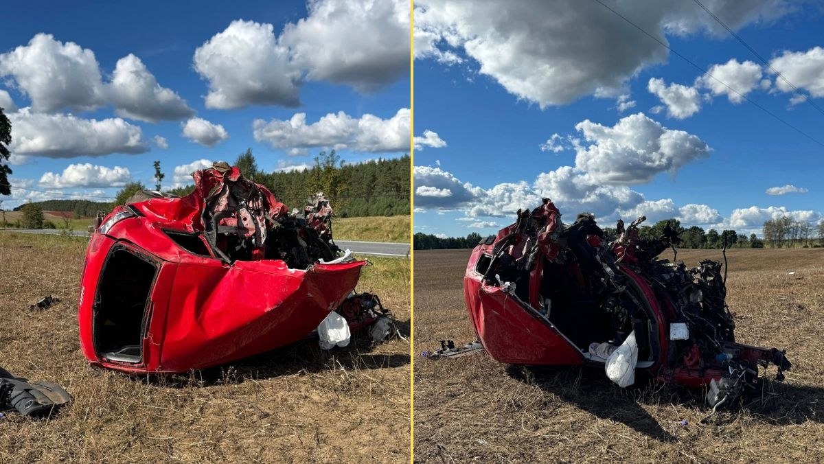 Audi roztrzaskało się o drzewo. Nie żyje młody kierowca