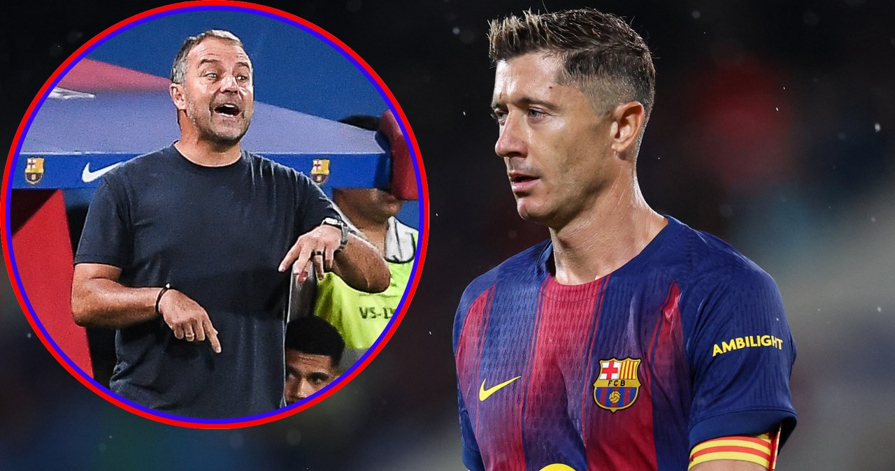 wiadomości,aktualności,Interia Flick się wściekł, zawrzało w Barcelonie. Nie chce, żeby grał z Lewandowskim