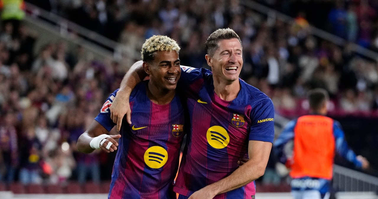 wiadomości,aktualności,Interia Lewandowski jeszcze raz bezwzględny. Barcelona już na szczycie tabeli