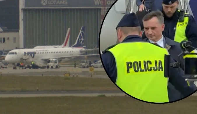 Policja czekała na lotnisku. Zbigniew Ziobro zatrzymany