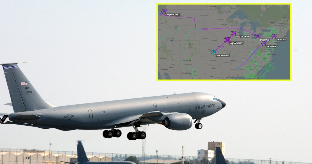 Amerykańskie tankowce powietrzne masowo przylatują do Europy