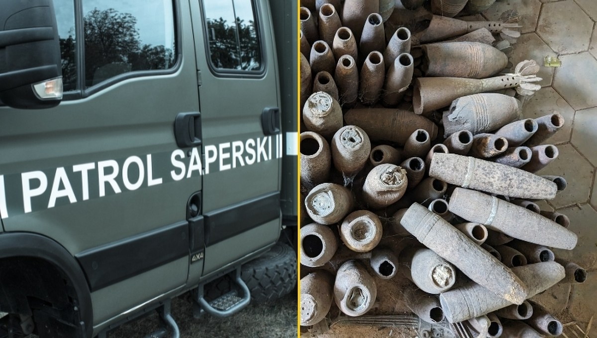 Wojenny arsenał zabezpieczony. Natknął się na niego grzybiarz