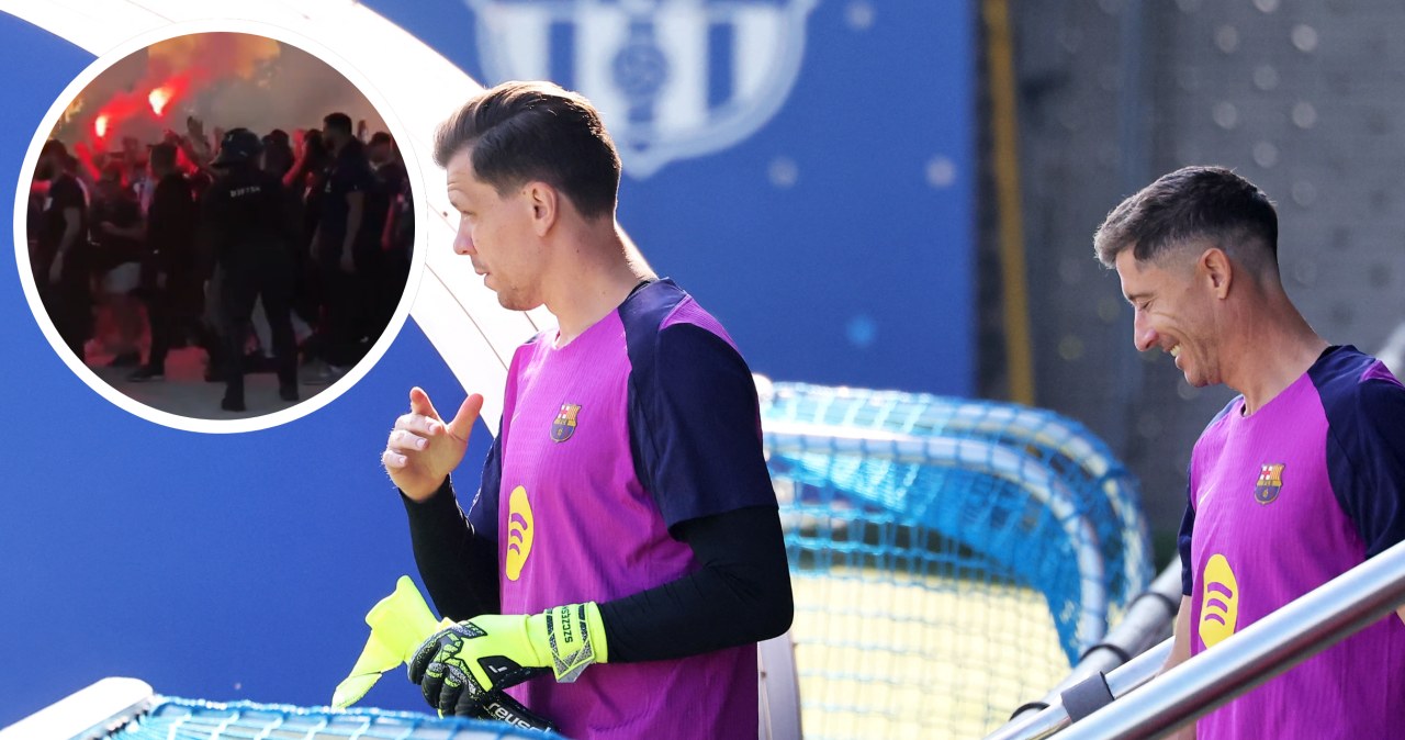 wiadomości,aktualności,Interia Tłum kibiców PSG w Barcelonie. Ochroniarze mają ręce pełne roboty