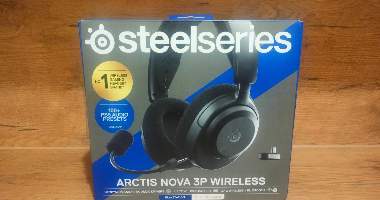 SteelSeries Arctis Nova 3P Wireless - bardzo dobre słuchawki, na które nie wydasz fortuny