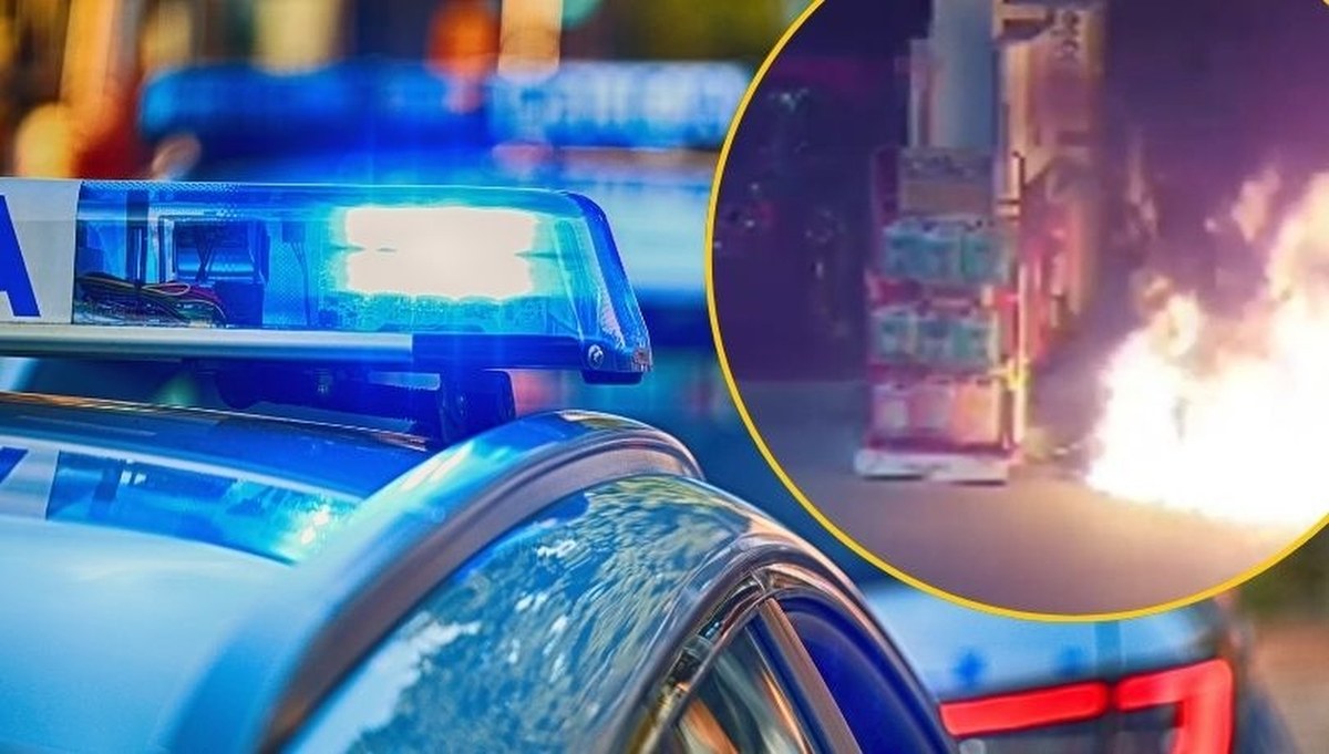 Rozlał paliwo na stacji, podpalił, odjechał. Grozi mu 10 lat za kratkami