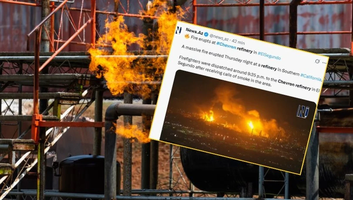 Potężny pożar w rafinerii Chevron w rejonie Los Angeles, w El Segundo. Wcześniej doszło do serii eksplozji. Nie ma informacji o poszkodowanych.