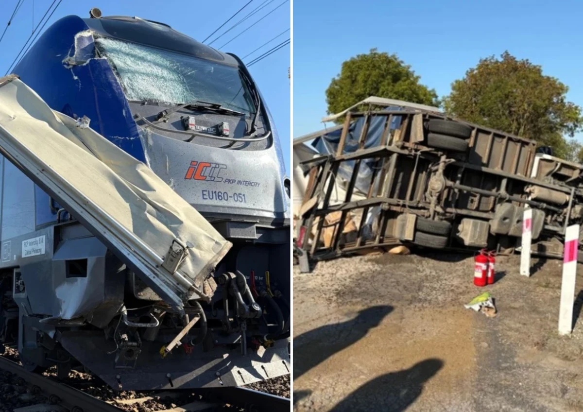 Do groźnie wyglądającego zdarzenia doszło dziś po godz. 9 na przejeździe kolejowym w miejscowości Książki w powiecie wąbrzeskim (woj. kujawsko-pomorskie). W wyniku zderzenia pociągu osobowego relacji Olsztyn–Wrocław z samochodem ciężarowym nikt nie odniósł poważnych obrażeń. Pociągiem podróżowało 198 pasażerów.