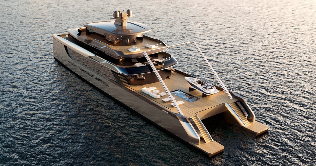 W Gdańsku zaprojektowali największy katamaran świata. To pływający pałac