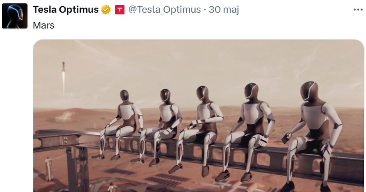 Czy Optimus Elona Muska poradzi sobie na Marsie? Naukowcy mają wątpliwości