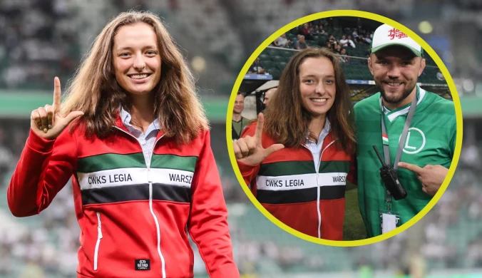 Świątek na ekstraklasowym stadionie. Przyszła wtedy w klubowej bluzie