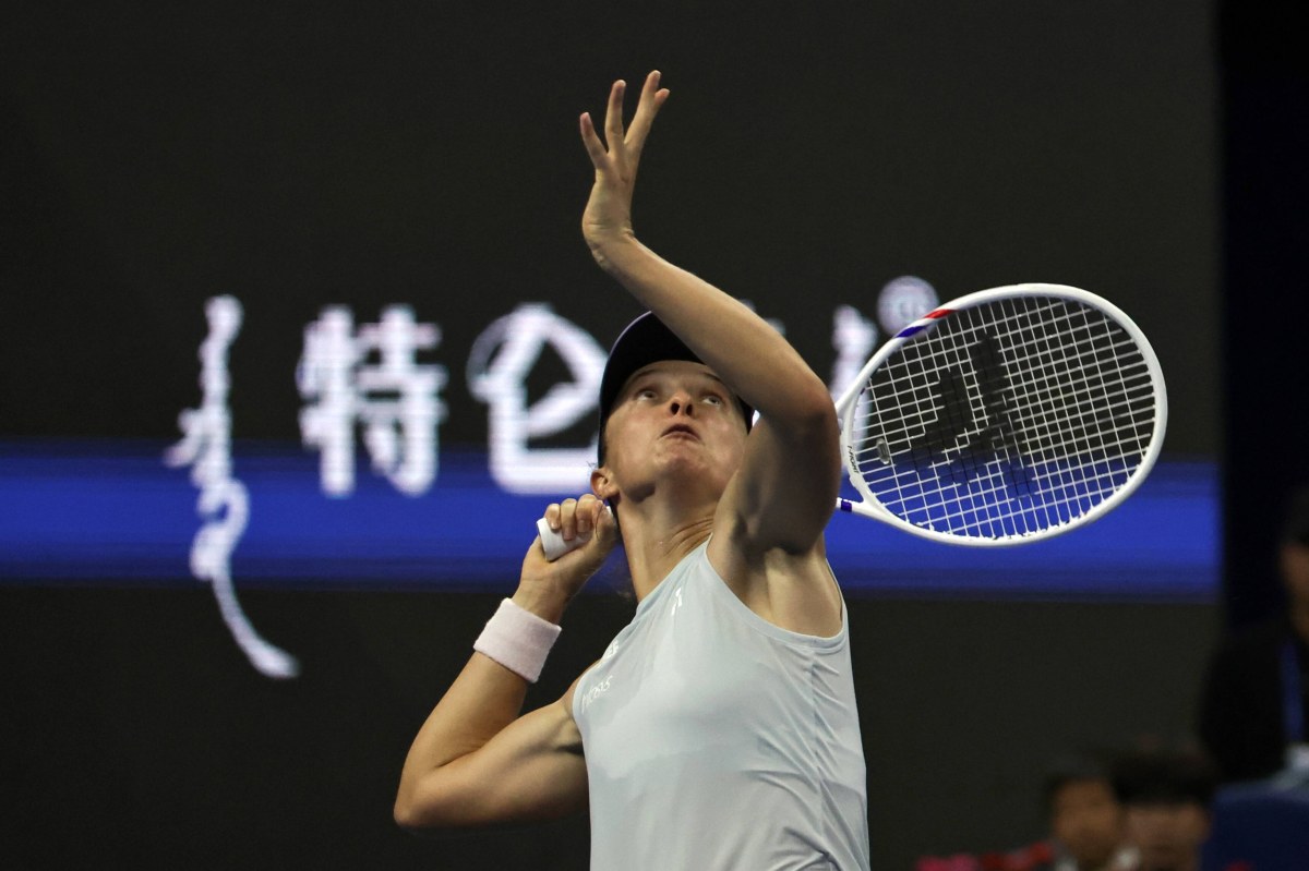 Popis Igi Świątek w chińskim Wuhan