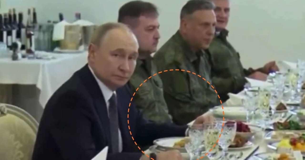 Putin świętował urodziny z generałami. Uwagę przykuł jeden szczegół