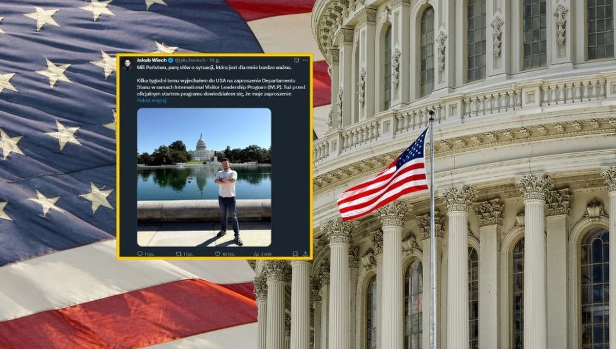 Znany dziennikarz Jakub Wiech został zaproszony do udziału w amerykańskim programie wymiany zawodowej Departamentu Stanu USA, ale do Stanów Zjednoczonych nie pojedzie. Zaproszenie zostało cofnięte, jak twierdzi Wiech, przez interwencje polskich polityków. „Wyszło naprawdę słabo”  - skomentowała minister klimatu i środowiska Paulina Hennig-Kloska.
