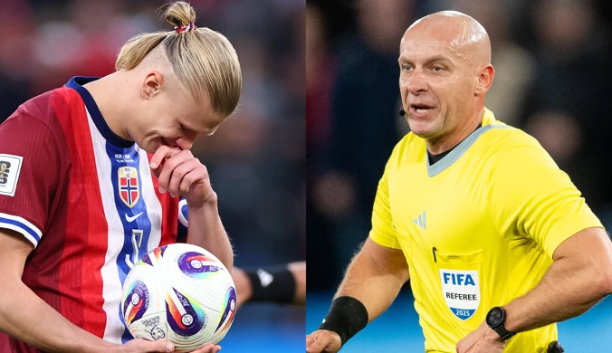 Wygwizdany hymn Izraela, a potem Marciniak w akcji. Polak głównym aktorem