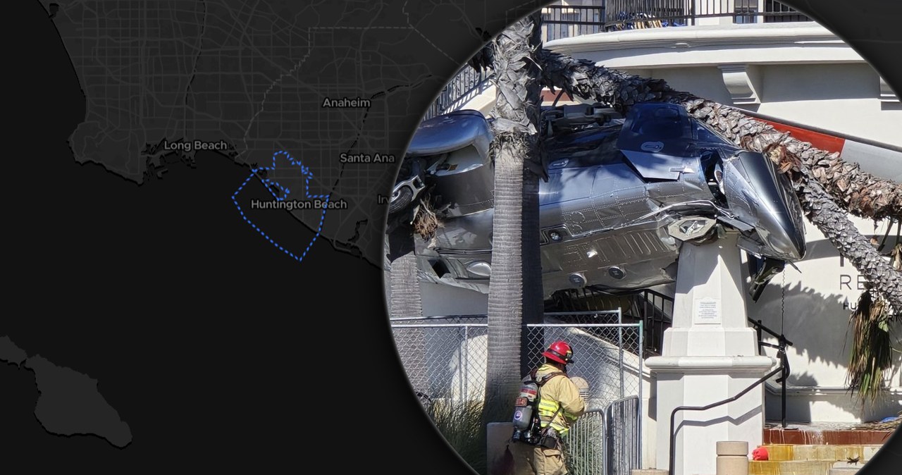 Katastrofa helikoptera w Kalifornii. Spadł obok plaży, są ranni