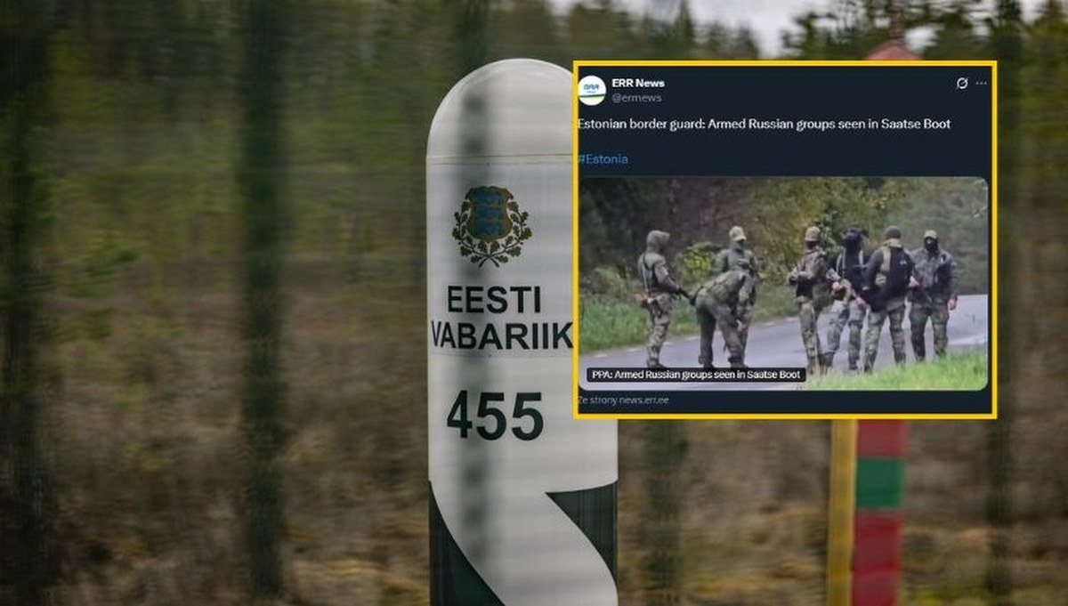 Uzbrojona rosyjska grupa na granicy. Estonia zamknęła przejście