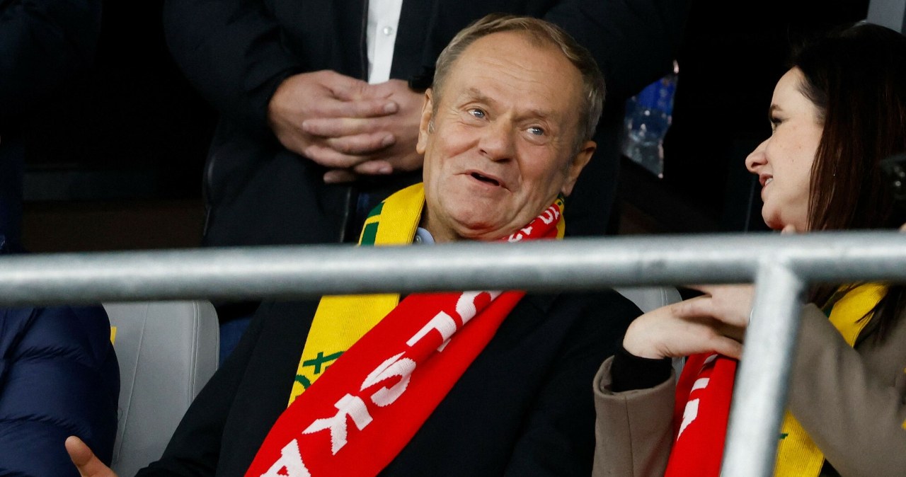 wiadomości,aktualności,Interia Donald Tusk na meczu Polaków. Tak zareagował na bramkę Szymańskiego