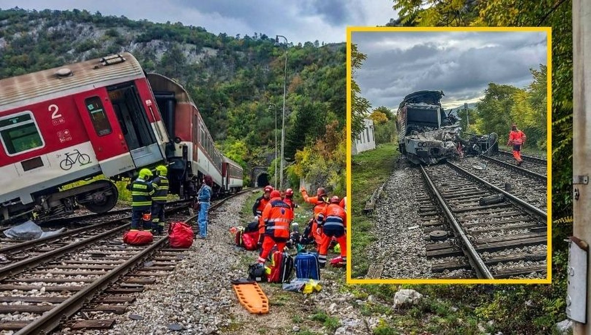 Katastrofa kolejowa na Słowacji. Zderzyły się dwa pociągi ekspresowe