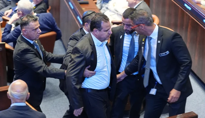 Przerwane przemówienie Trumpa. Incydent w Knesecie