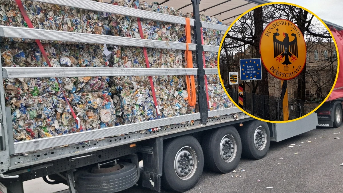 Krajowa Administracja Skarbowa (KAS) zatrzymała w Świecku (woj. lubuskie) 23 tony nielegalnych odpadów przewożonych z Niemiec do Polski. Jak ustalili funkcjonariusze, kierowca ciężarówki nie posiadał wymaganych dokumentów, a deklarowane w systemie SENT materiały znacząco różniły się od faktycznie przewożonych odpadów. W transporcie zamiast papieru i tektury znajdowała się mieszanka śmieci, w tym plastik, folie i tekstylia.