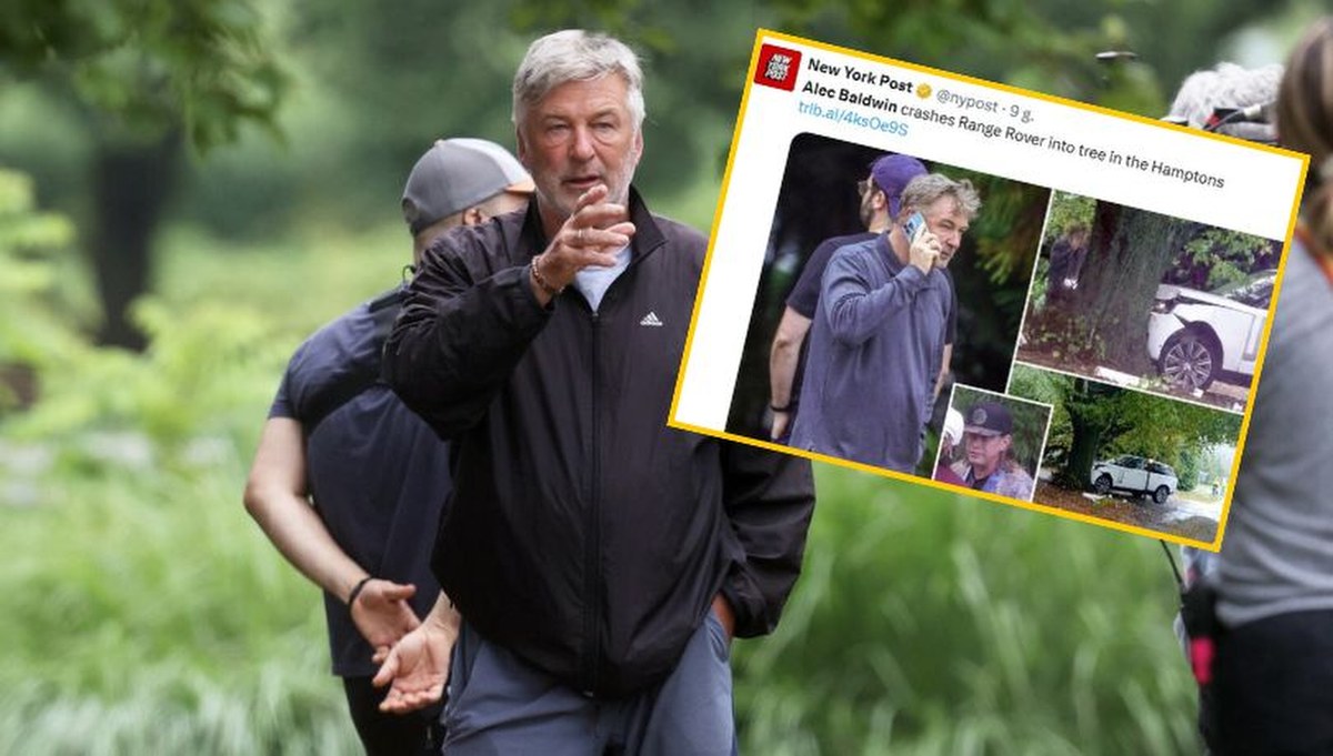Alec Baldwin miał wypadek samochodowy. "Śmieciarka wielkości wieloryba"