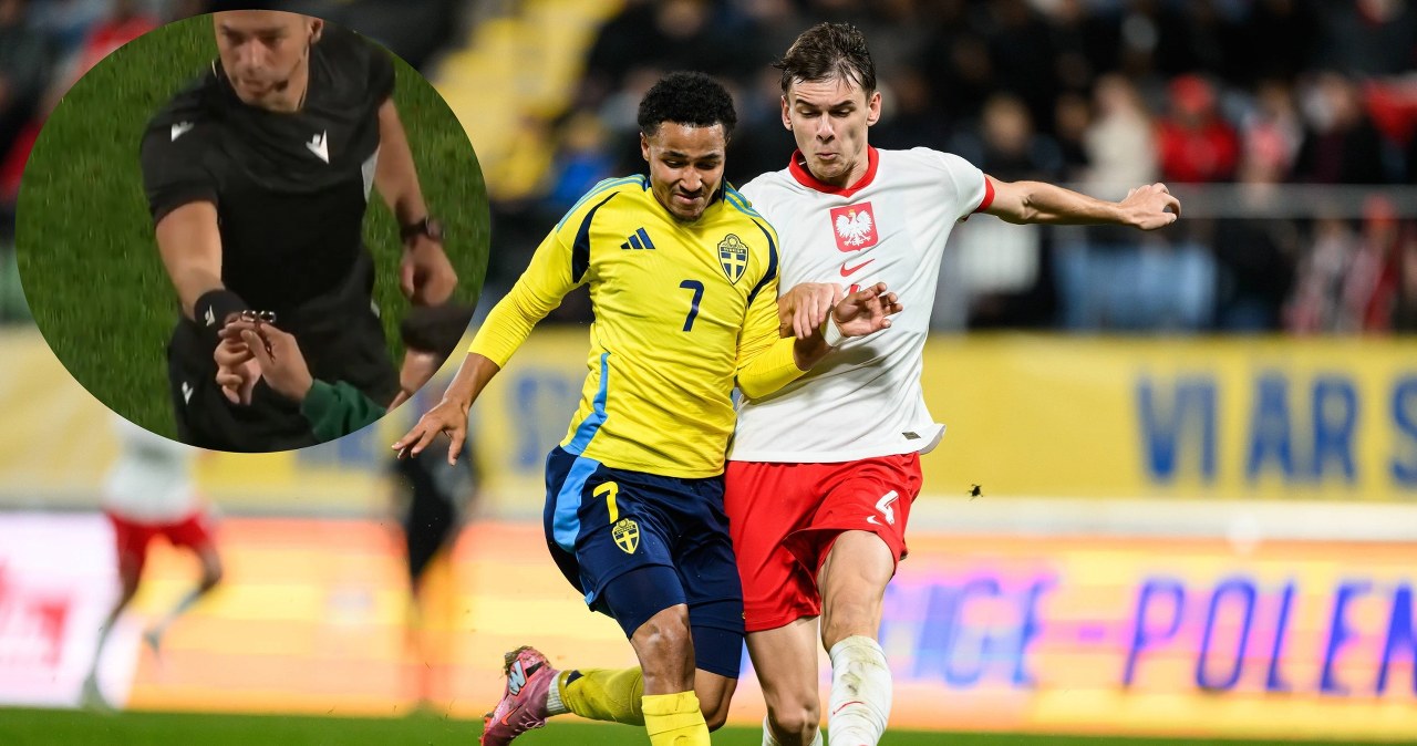 wiadomości,aktualności,Interia Kuriozum w meczu reprezentacji Polski. Gra przerwana, sędzia musiał interweniować