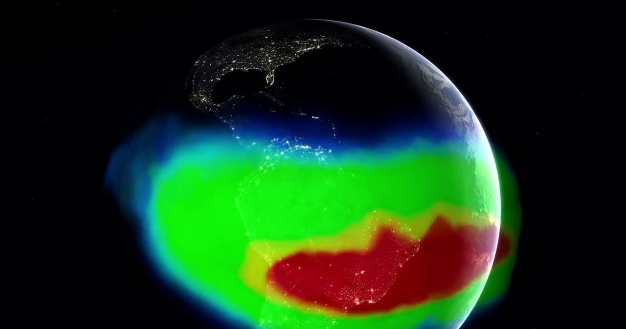 Ogromna anomalia w polu magnetycznym Ziemi. Jest wielka i ciągle rośnie