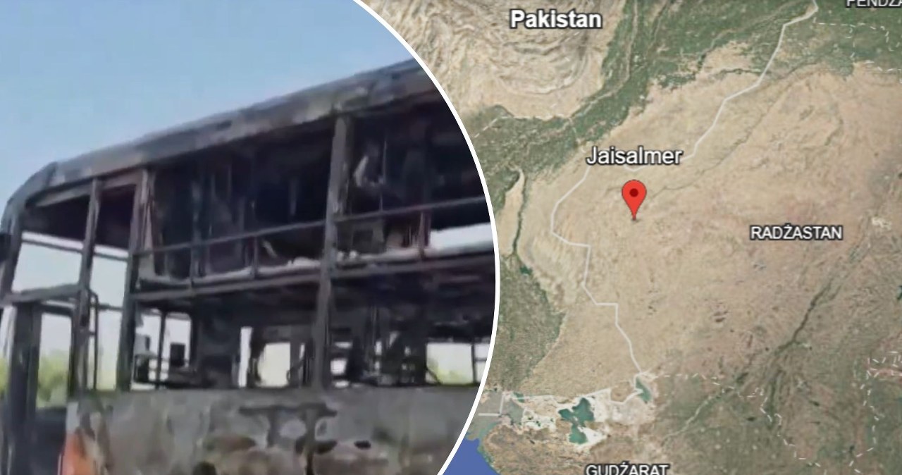 Tragiczny wypadek w Indiach. Autobus stał się pułapką dla pasażerów