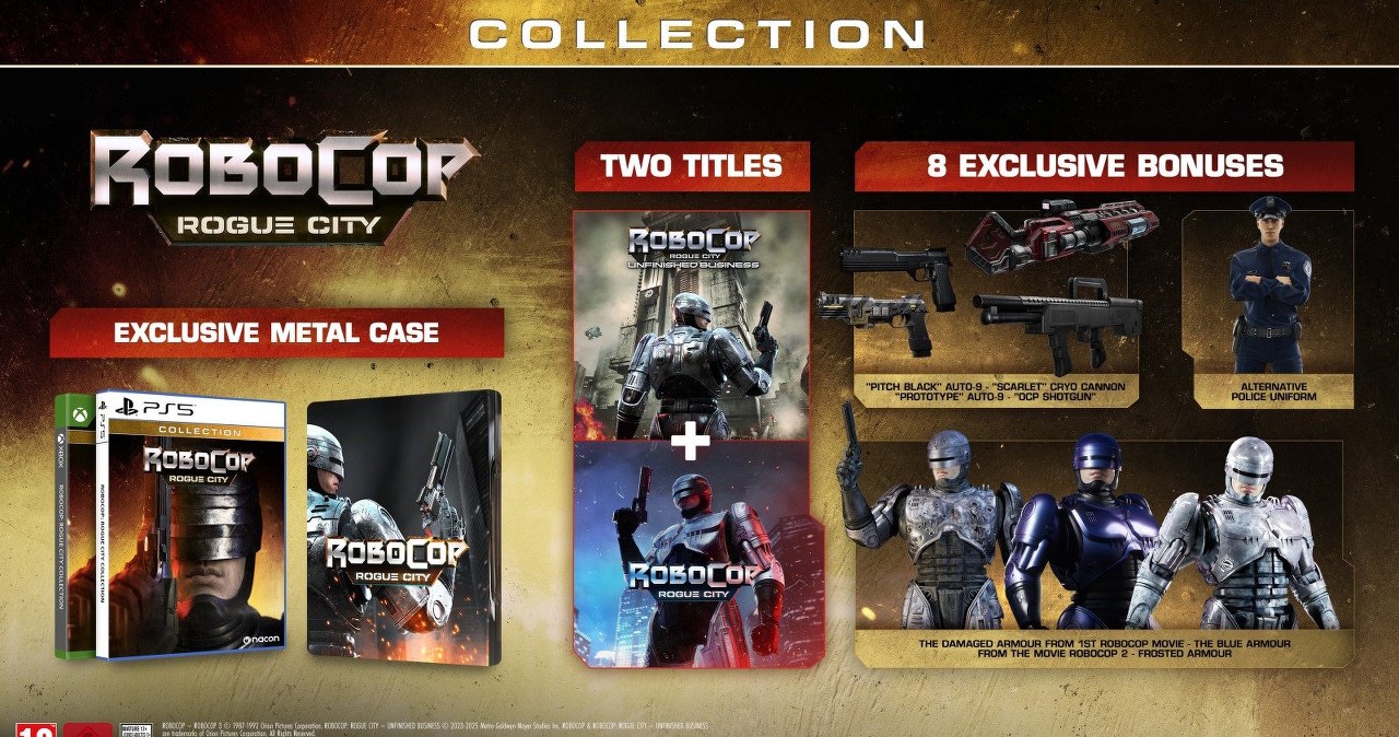 Pełna kolekcja - zestaw RoboCop: Rogue City Collection już niedługo w Polsce